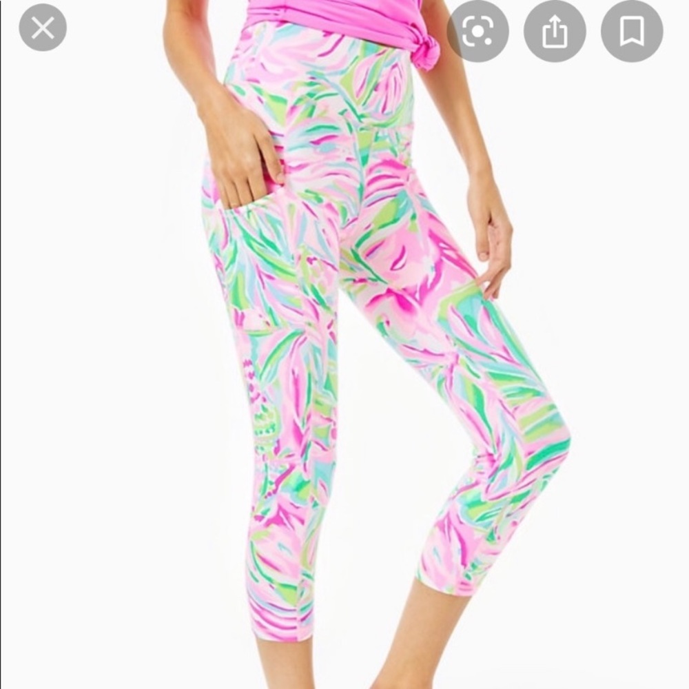 Lilly Pulitzer High Waist Crop Weekender Legging